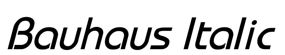 Bauhaus Italic Yazı tipi ücretsiz indir